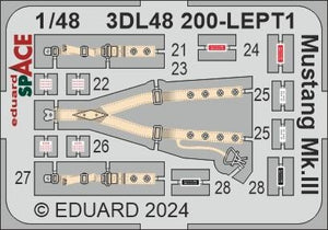 Eduard 3DL48200 Mustang Mk. III SPACE EDUARD 1/48 – imagen 3