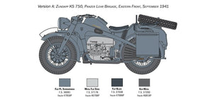 Italeri 7406 ZUNDAPP KS 750 with Sidecar 1/9 – Bild 5