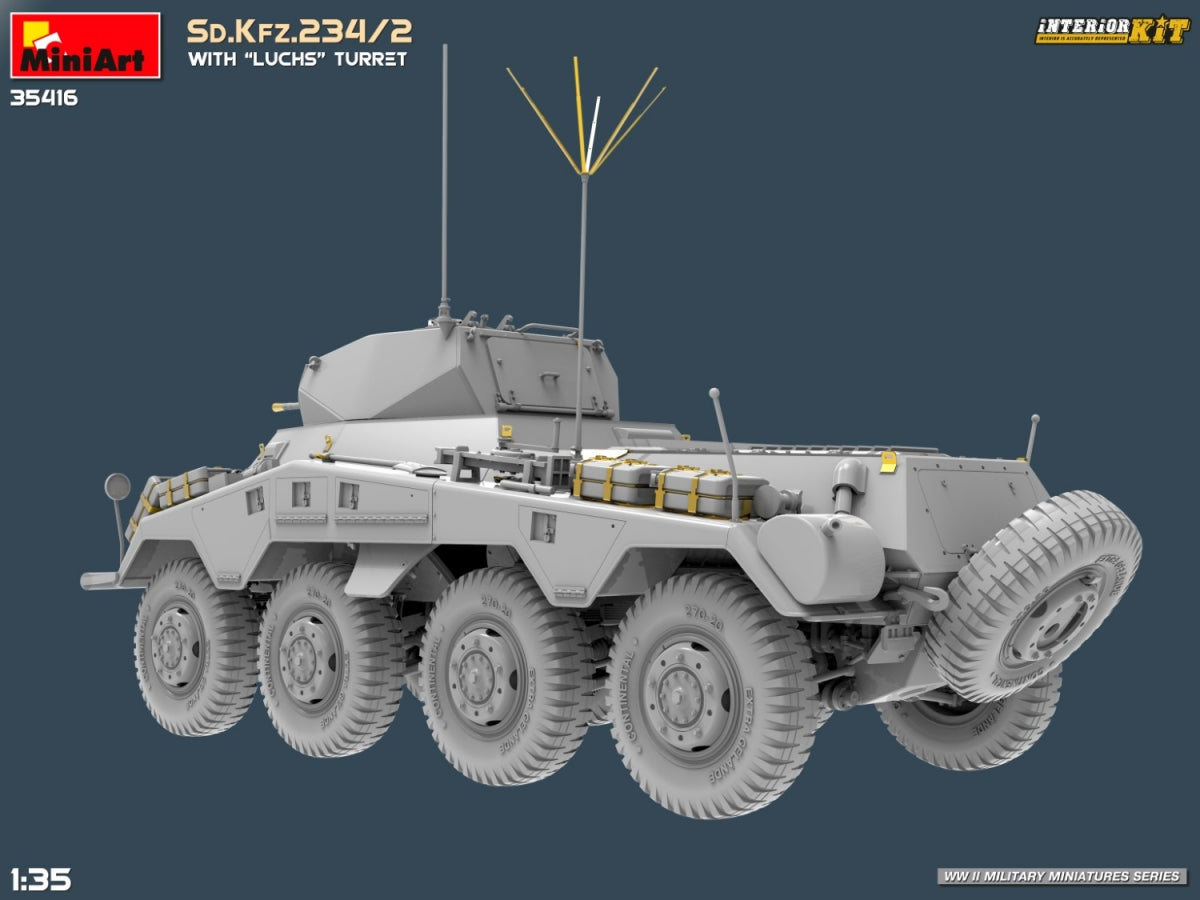 MiniArt 35416 Sd.Kfz.234/2 WITH LUCHS TURRET. INTERIOR KIT 1/35 – image 5