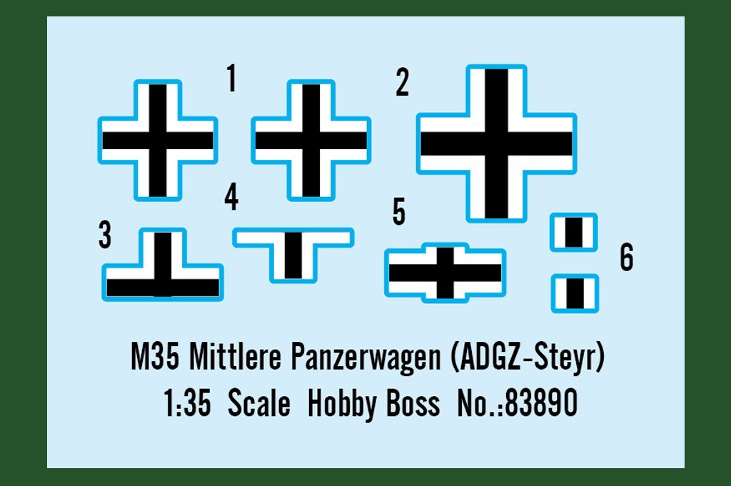 Hobby Boss 83890 M35 Mittlere Panzerwagen (ADGZ-Steyr) 1/35 – Bild 3