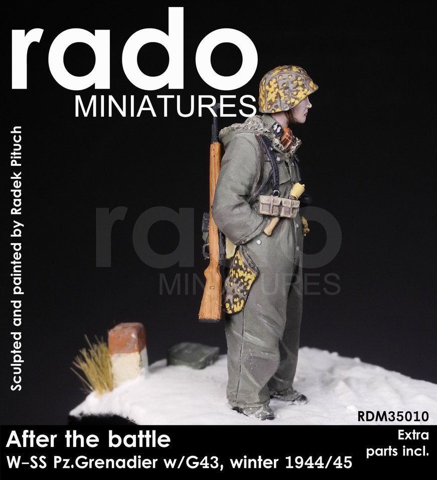 RADO Miniatures RDM35010 Après la bataille, Panzergrenadier W-SS avec G43, hiver 1944/45 (1/35) – image 2