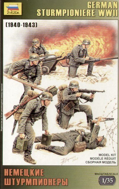Zvezda 3613 Sturmpioniere allemand de la Seconde Guerre mondiale (1/35)