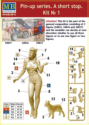 Master Box 24015 Pin-up series. A short stop. Kit No. 1 1/24 – Bild 2
