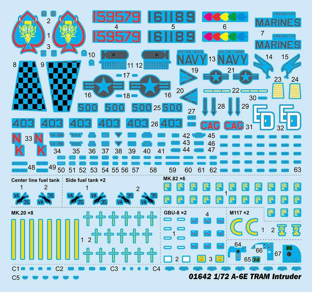 Trumpeter 01642 A-6E TRAM Intruder 1/72 – imagen 6