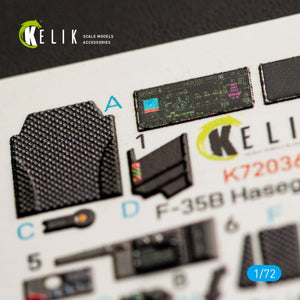 Décalcomanies 3D intérieures KELIK K72036 pour maquette Hasegawa au 1/72 – image 4