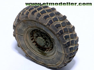 E.T. Model ER35-045 Modern US M1083 FMTV Standard Cargo Truck Weighted Road Wheels For TRUMPETER 1/35 – Bild 3
