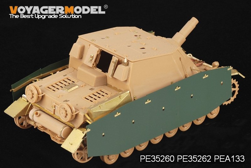 Voyager Model PEA133 WWII German Sturmpanzer IV Brummbar Early Version Side Skirts (For Tristar 35038) 1/35 – imagen 6