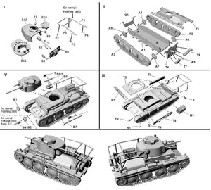 First To Fight PL116 Niemiecki Lekki Czołg Pz.Kpfw 38(t) Ausf E/F 1/72 – Bild 3