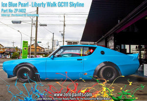 Zero Paints ZP-1402 - Ice Blue Pearl Paint for Liberty Walk GC111 Skyline (Ken Mary) 60ml – immagine 4