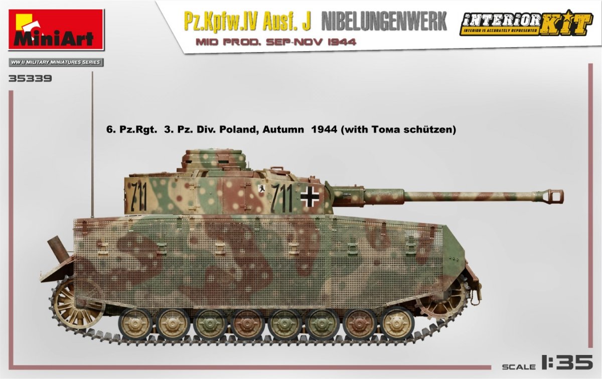 MiniArt 35339 Pz.Kpfw.IV Ausf. J Nibelungenwerk. MID PROD. SEP-NOV 1944 INTERIOR KIT 1/35 – Bild 6
