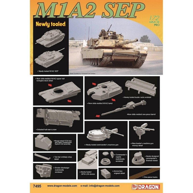 Dragon 7495 M1A2 SEP 1/72 – image 2