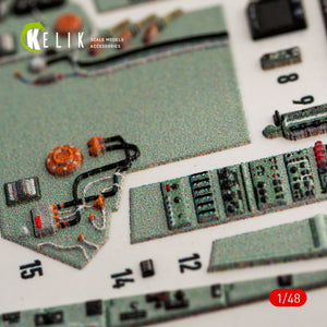 KELIK K48051 SU-27 FLANKER DÉCALCOMANIES 3D INTÉRIEURES POUR MAQUETTE GWH AU 1/48 – image 4