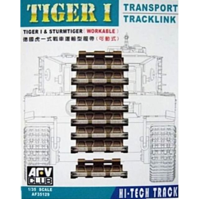 AFV Club 35129 TIGER I &amp;amp; STURMTIGER WORKABLE TRANSPORT TRACKLINK 1/35