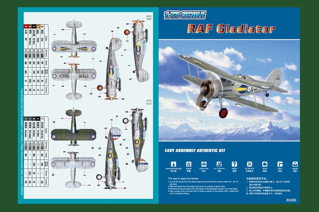 Hobby Boss 80289 RAF Gladiator 1/72 – Bild 3