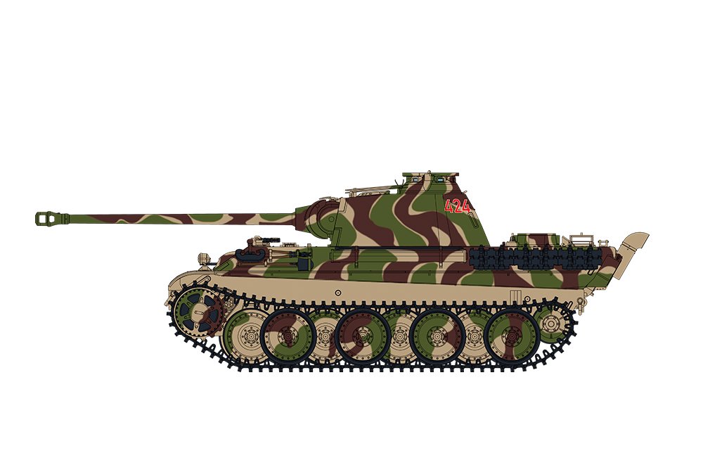 Meng Model TS-052 German Medium Tank Sd.Kfz. 171 Panther Ausf.G Early/Ausf.G with Air Defence Armor 1/35 – Bild 10