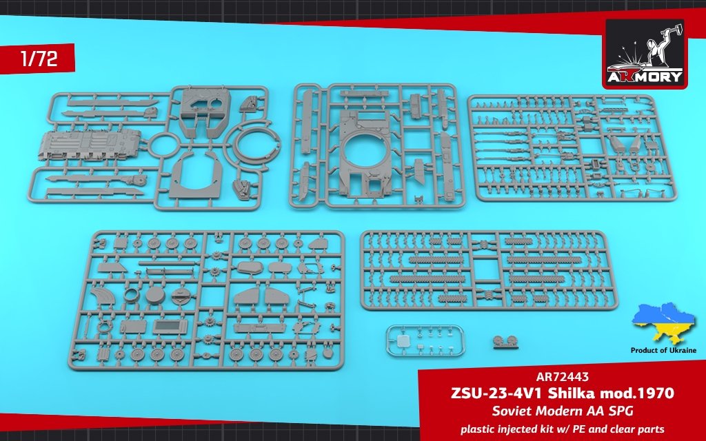 Armory Models 72443 ZSU-23-4V1 Shilka mod.1970 Soviet Modern AA SPG 1/72 – Bild 15