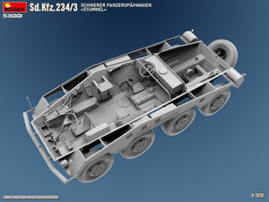 MiniArt 53001 Sd.Kfz.234/3 SCHWERER PANZERSPAHWAGEN STUMMEL 1/35 – Bild 8