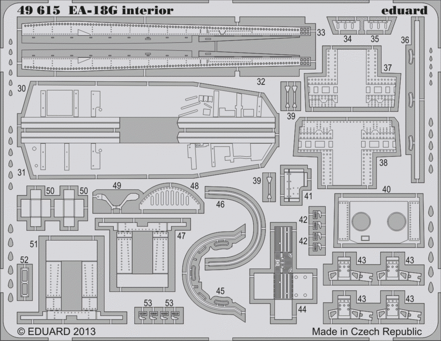 Eduard 49615 EA-18G interior SA 1/48 ITALERI – image 2