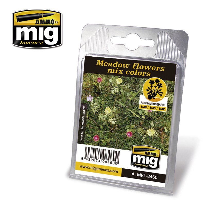 AMMO of Mig Jimenez 8460 MEADOW FLOWERS MIX COLORS