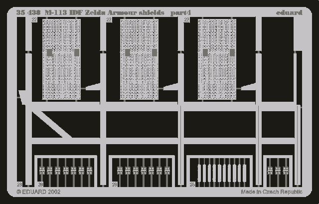 Eduard 35438 M-113 IDF Zelda armour shields 1/35 Academy – Bild 4