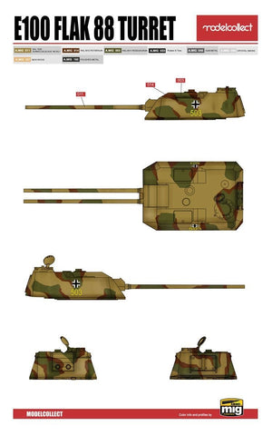 Modelcollect UA72150 WWII Germany landcruiser p.1000 ratte weapon set pack 1/72 – Bild 5