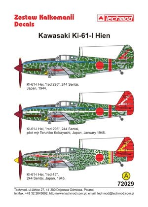 Techmod 72029 - Kawasaki Ki-61 Hien 1/72 – image 2