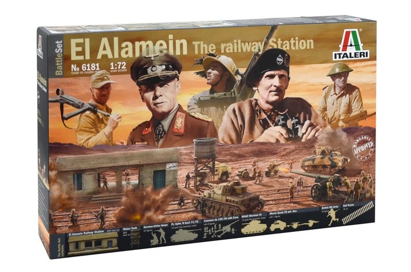 Italeri 6181 BATTLESET : Seconde Guerre mondiale EL ALAMEIN La gare (1/72)