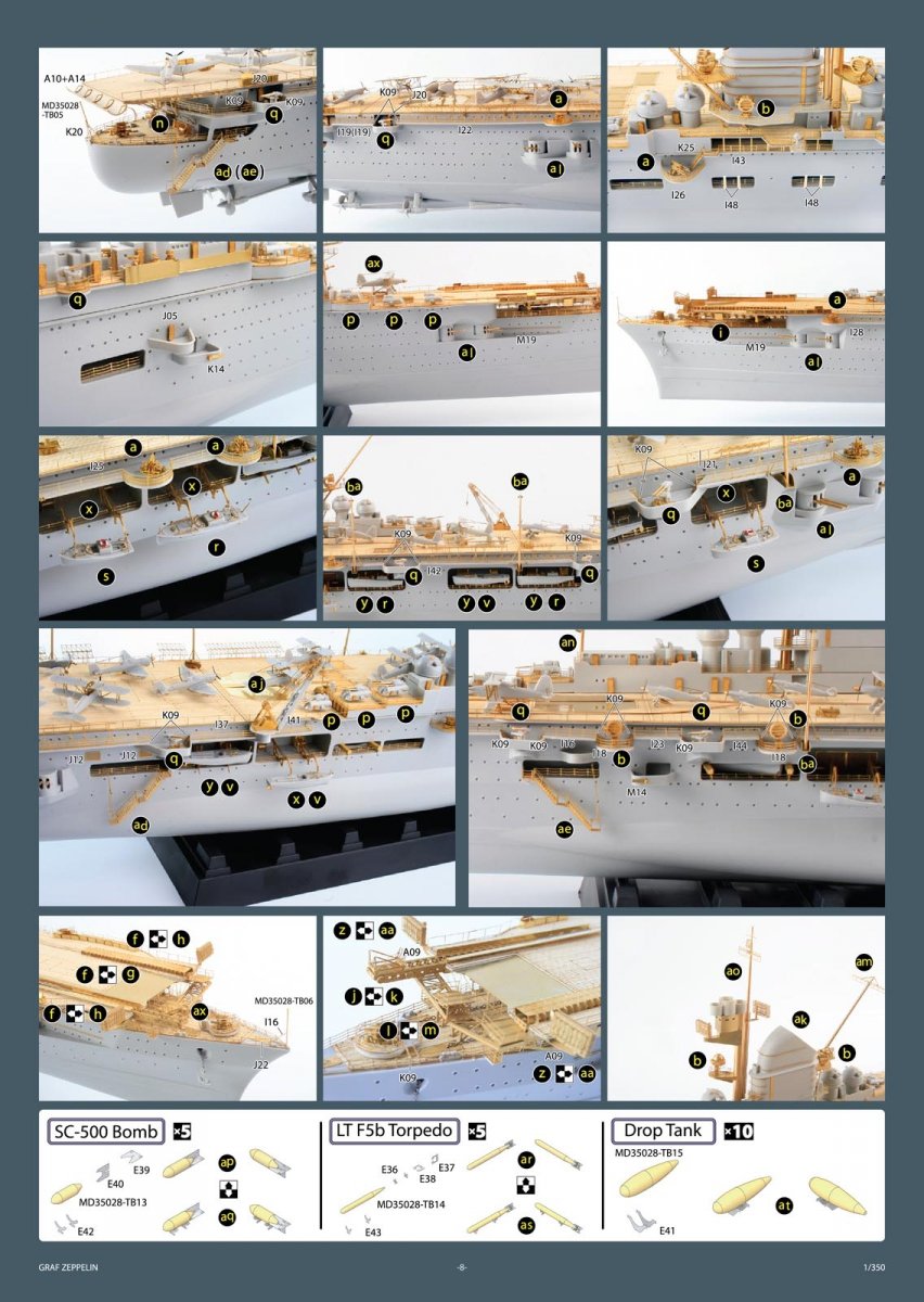 MK1 Design MD-35028 DKM Graf Zeppelin DX 1/350 – image 22