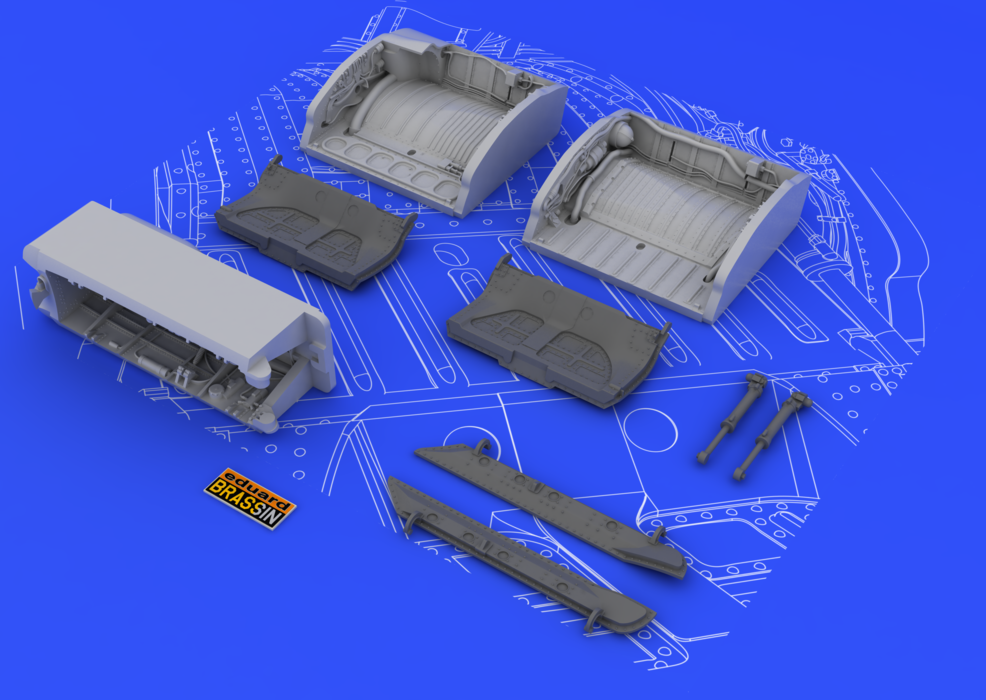 Eduard 648049 MiG-21 wheel wells 1/48 (EDUARD) – zdjęcie 7