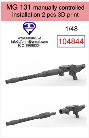 Omask 104844 MG 131 manually controlled instalation 1/48