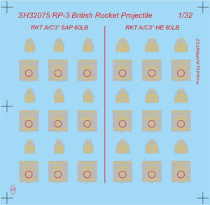 Special Hobby 32075 RP-3 60Lb SAP British WWII Rockets 1/32 – zdjęcie 3