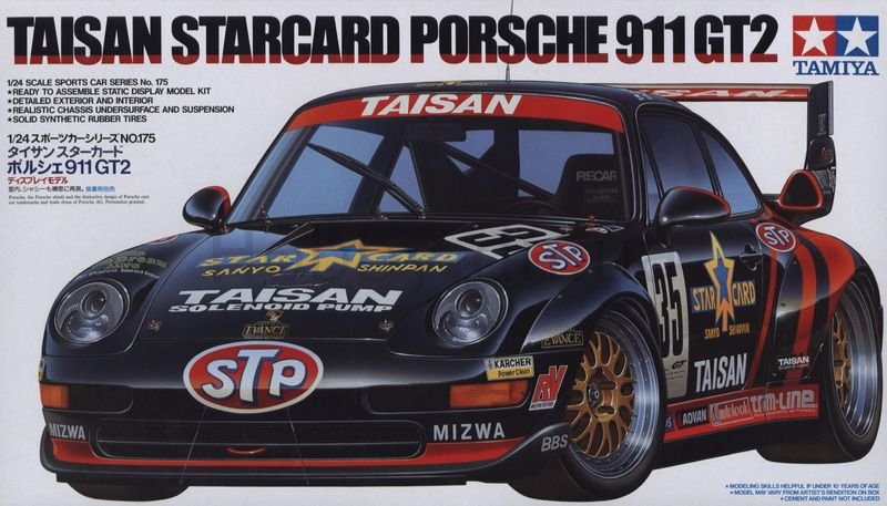 Tamiya 24175 Taisan Starcard Porsche 911 GT2 1/24