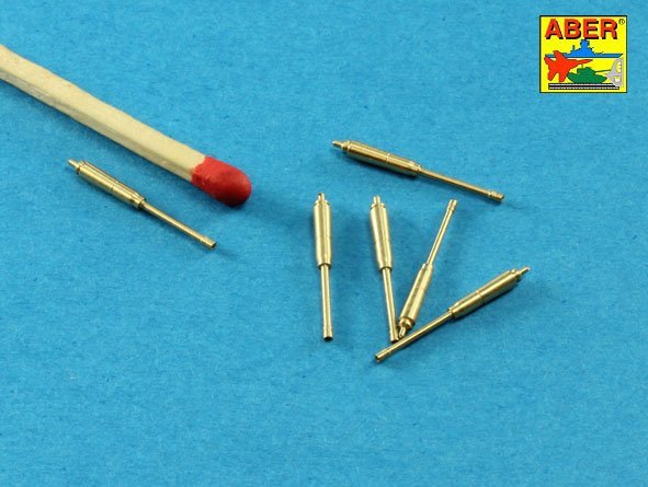 Aber 35L-221 Set of barrels for US M16A1 or M231 5,56mm gun barrels x 6 pcs. 1/35 – immagine 2