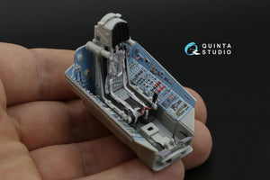 Quinta Studio QD32088 Su-27 3D-Printed &amp;amp; coloured Interior on decal paper (Trumpeter) (full version) 1/32 – immagine 3