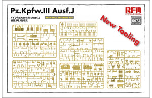 Rye Field Model 5072 Pz.Kpfw.III Ausf.J FULL INTERIOR 1/35 – immagine 5