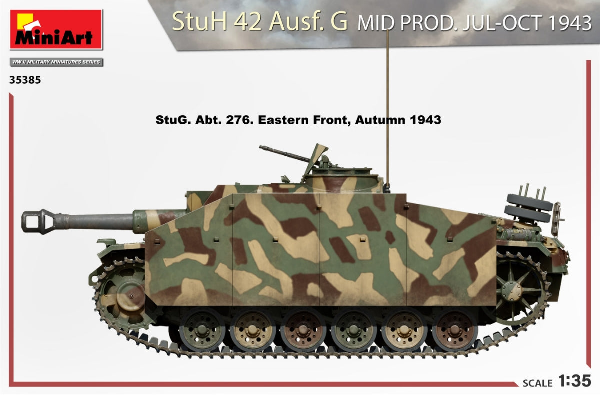 MiniArt 35385 StuH 42 Ausf. G MID PROD. JUL-OCT 1943 1/35 – immagine 8