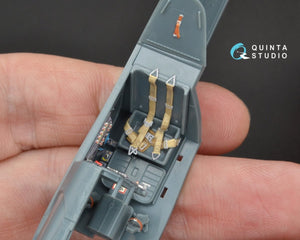 Intérieur imprimé en 3D et coloré sur papier décalcomanie Quinta Studio QD48094 Bf 109G-6 (pour kit Eduard) 1/48 – image 8