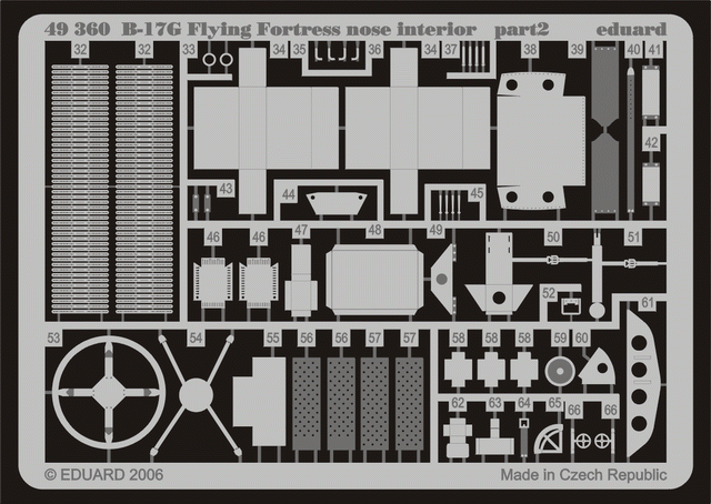 Eduard 49360 B-17G nose interior 1/48 Revell – Bild 2
