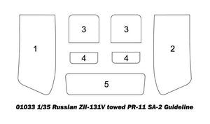 Trumpeter 01033 Russian Zil-131V towed PR-11 SA-2 Guideline 1/35 – zdjęcie 4