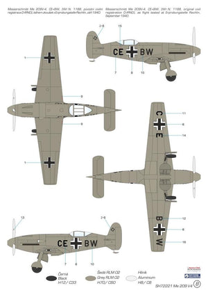Special Hobby 72221 Messerschmitt Me 209V-4 1/72 – zdjęcie 2
