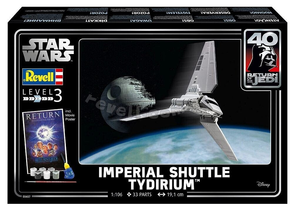 Revell 05657 Navette Impériale Tydirium STAR WARS SET 1/106 