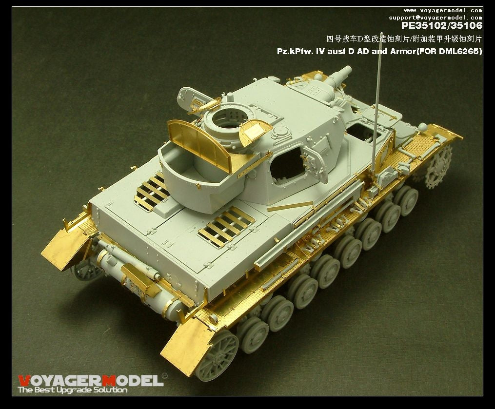 Voyager Model PE35102 Pz.KPfw. IV Ausf D For DRAGON 6265 1/35 – zdjęcie 4