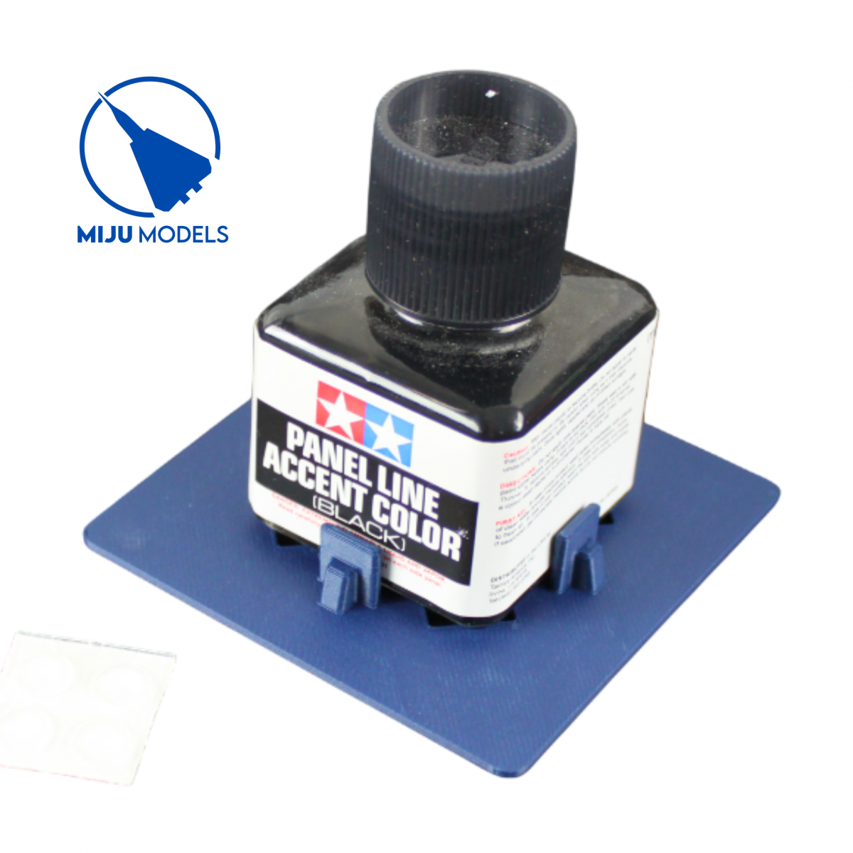 Miju Models HOLDER-TAM_AK-SINGLE Podstawka pojedyncza / Single Base Tamiya &amp; AK 40ml