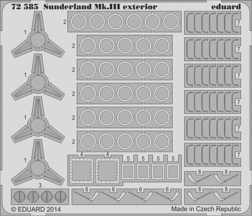 Eduard BIG7289 SUNDERLAND Mk. III 1/72 ITALERI – Bild 5