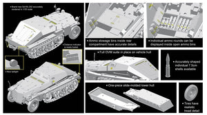Dragon 6718 Sd.Kfz.252 leichte Gepanzerte Munitionskraftwagen mit Sd.Ah.32/1 Trailer 1/35 – immagine 3