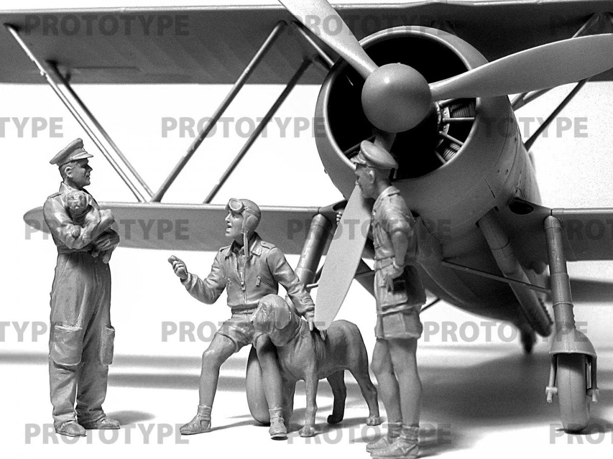 ICM 32110 Italian Pilots in tropical uniforms 1/32 – Bild 3