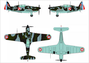 Dora Wings 48031 Morane-Saulnier MS.406C.1 - Battle Of France 1/48 – immagine 9