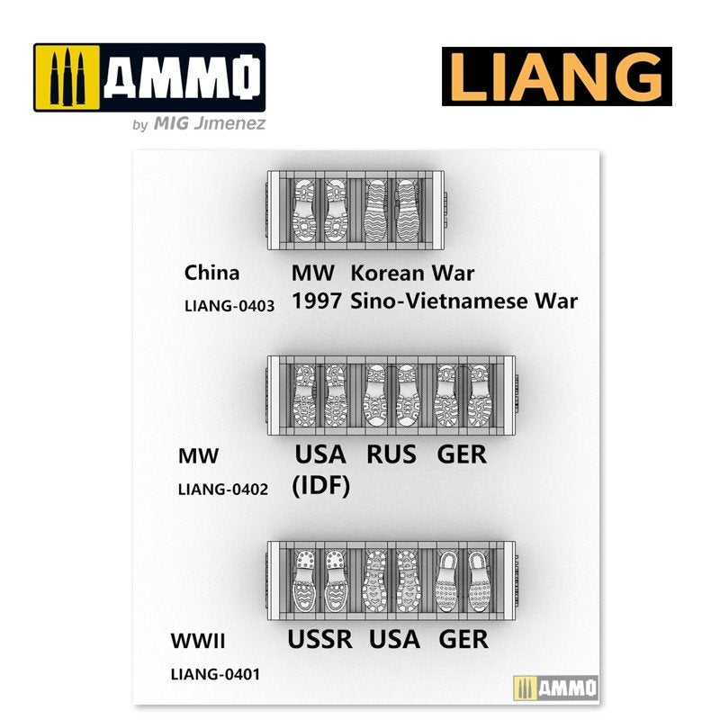 Liang 0401 3D-print Model Shoeprint Tools WWII 1/35 – zdjęcie 5