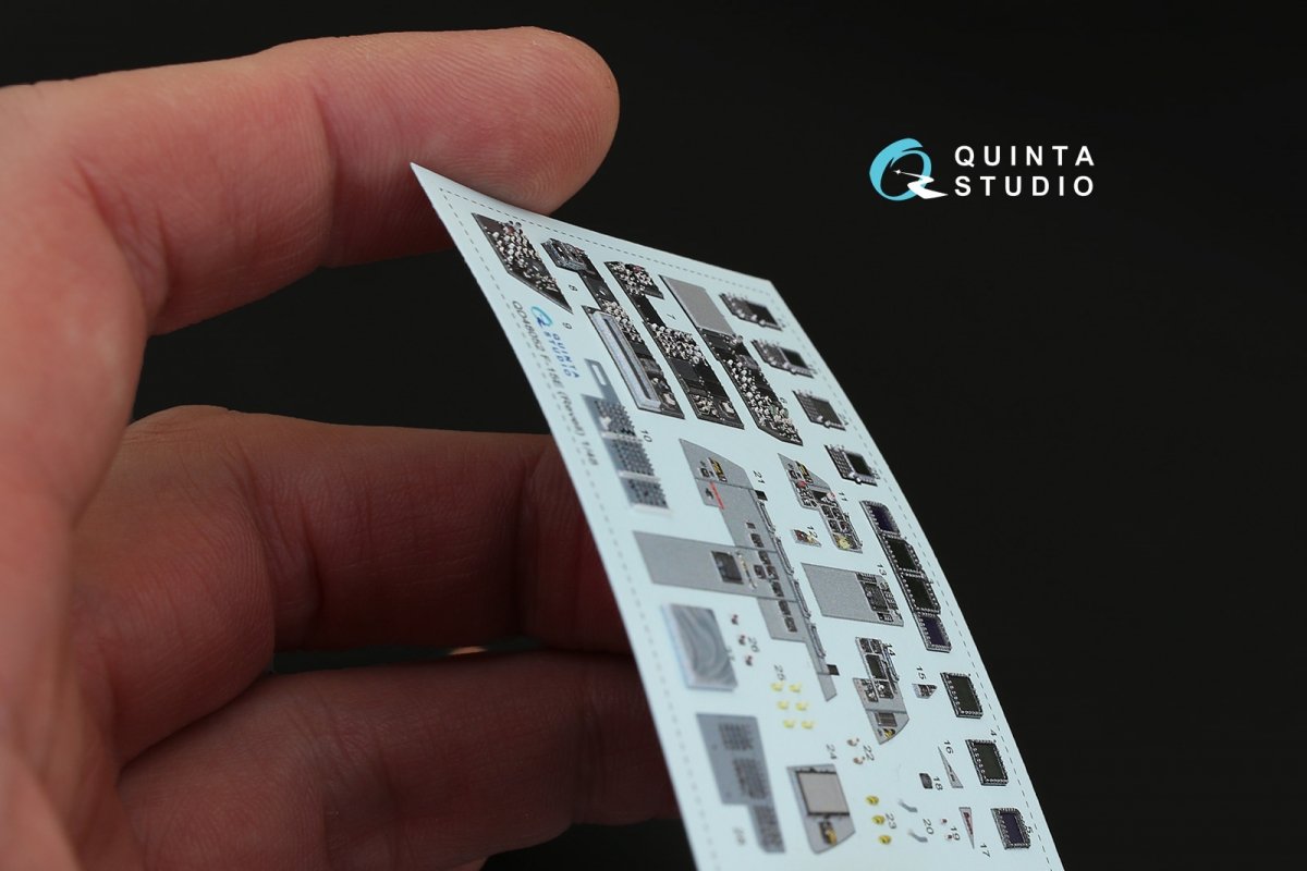 Quinta Studio QD48052 F-15E 3D-Printed &amp;amp; coloured Interior on decal paper (for Revell kit) 1/48 – Bild 5