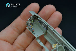 Quinta Studio QD48192 Bf 110C/D 3D-Printed &amp;amp; coloured Interior on decal paper (for Cyber-hobby kit) 1/48 – immagine 4